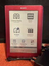 Sony PRS-600 E-Reader Red Read Details picture