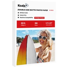 Koala Double Sided Matte Photo Paper 13x19 66lb Thick A3+ Inkjet Printer 50 Ct picture