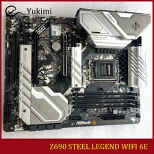 FOR ASROCK Z690 STEEL LEGEND WIFI 6E DDR4*4 128GB ATX Motherboard Test OK picture
