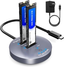 10Gbps M.2 NVMe SSD Cloner, M.2 Duplicator Dual-Bay NVMe Enclosure picture
