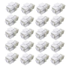 Fiber Optic Keystone Jack Coupler LC OM2/OM1 Duplex Multimode Adapter 20pcs picture