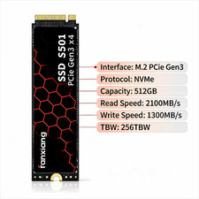 Fanxiang 512GB SSD M.2 2280 PCIe NVMe Gen3X4 Internal Solid State Drive 2100MB/s picture