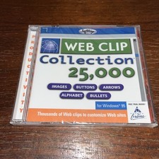 Softkey Web Clip Collection 25,000 for Windows 95 - PC CD-ROM - New Sealed Jewel picture