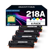 218A Toner Cartridge Set 4 Pack Compatible Replacement for HP 218A 218X W2180... picture