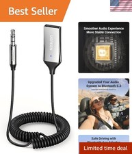 Compact Bluetooth Audio Adapter with Built-in Mic – Ideal for Car & Speakers picture