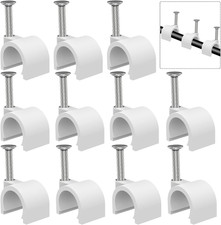 Cable Clips 10mm Nail in Cable Clip 1000 Pcs Cable Wire Clips Cable Tacks Coax C picture