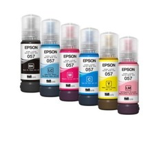 Genuine Epson Ink Bottle 057 6 Color Bundle Pack Set for L8050 L18050 Printer picture