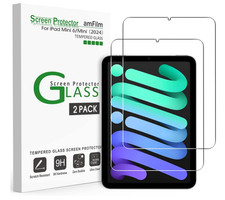 4PCS Tempered Glass Screen Protector amFilm For 2024 iPad Mini 6 Lof of 2 picture