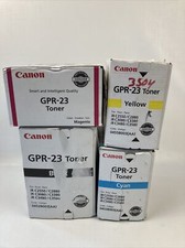 OEM Canon GPR-23 CMYK Toner Set For iR C2550 C2880 C3080 C3380 Sealed NIB New picture