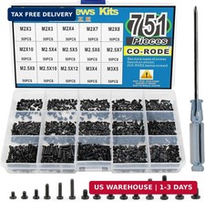 751PCS Laptop Notebook Computer Screws Kit Set with Screwdriver for IBM HP Dell picture