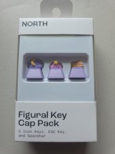 NORTH Figural Keycap Set MX Mechanical Keyboard ESC Spacebar Artisan Purple picture