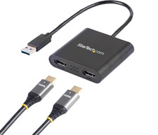 Startech USB-A 3.0 to Dual HDMI Adapter for Windows, Dual Monitor USB to 2X HDMI picture
