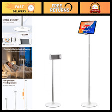 Height Adjustable Tablet Floor Stand with Heavy Duty Base for iPad & More picture