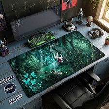 Knight Hornet Glowing Forest XL Gaming Mouse Pad, Hollow Knight Desk Mat picture