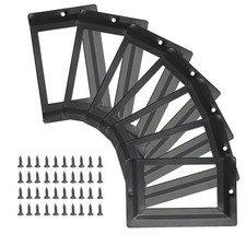 Piutouyar 24Pcs Tag Label Holder Antique Label Holder 80mm x 50mm, Black picture