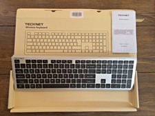 New Tecknet KB-005 slim wireless Bluetooth keyboard w/numb pad and usb charging picture