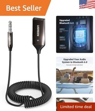 Bluetooth 6.0 3.5mm Adapter: Perfect Car Receiver with Microphone Features picture