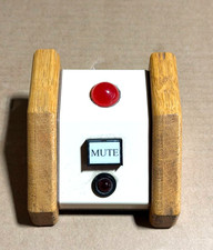 Custom Wooden Red Mute Button picture