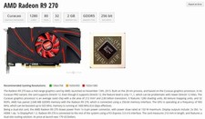 Dell 9KYFK ✅ AMD Radeon R9 270 2GB GDDR5 Graphics Card✅ DP HDMI 2x DVI✅ picture