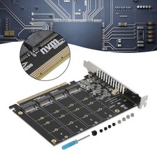 PCI-E Signal Split Array Card PH44 X16 NVME 4 Disk Array Card Support M.2 SSD picture