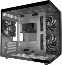 Stylish MATX Gaming PC Case with 270° Glass Panel & 3 Pre-Installed Fans picture