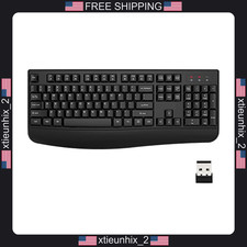 Wireless Ergonomic Full-Size Keyboard with Wrist Rest for Windows & Mac picture