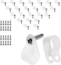 1/2 Inch R-Type Cable Clamps, 120pcs Nylon Wire Cable Clips picture