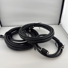Lot of 3 Coax Comcast Black Cable PPC Perfect Flex 6 Series 18 AWG CATVX NEW picture