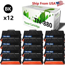 12-Pack TN 880 TN-880 Toner Cartridge Work With MFC-L6800DW Printer picture