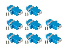 8 PCS Blue Duplex LC To LC Fiber Optic Adapter Coupler Singlemode Patch Cable picture
