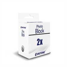 2x Eurotone ECO ink PHOTO BLACK for HP DesignJet T-1120-PS T-1120-HD T-795 picture