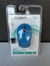Logitech - M187 - Wireless Optical MINI Mouse with Nano Receiver - Blue picture