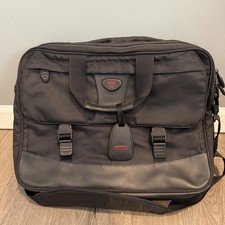 Tumi Expandable Shoulder Laptop Bag Briefcase Ballistic Nylon Black 18” 564c picture