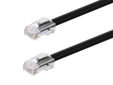 Monoprice Cat6A Patch Cable 25ft Black 26AWG 10G RJ45 Non-Booted Ethernet Cord picture
