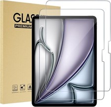 2 Pack For iPad Air 13 inch (M4/M3/M2 2026 2025) Screen Protector Tempered Glass picture