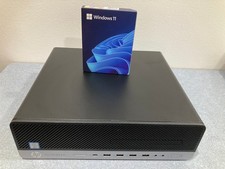 HP Desktop Computer 4.7GHz Turbo 500GB HDD + 128GB NVMe SSD 16GB RAM Pro Restore picture