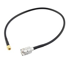 SMA Male to UHF Female Connector Pigtail Cable Black 40cm Long picture