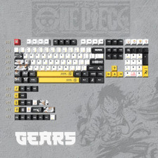 Anime ONE PIECE Nika Luffy PBT 130-Key Keycap Set for Cherry MX Keyboard picture