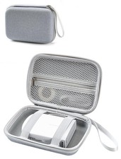Grey Protective Portable Label Printer Case Lightweight Storage Bag Box picture