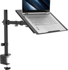 Single Laptop Notebook Desk Mount Stand Fully Adjustable Extension with C-cla... picture
