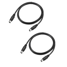 2Pcs 6P 3.28 Feet PS/2 Extension Cable Male to Male for Mouse Keyboard picture