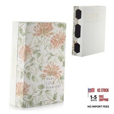 Book Shape Cable Management Box Decorative Book Cord Hider Vintage Floral picture