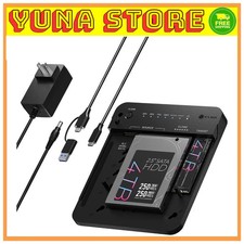Icy Box M.2 NVMe SATA SSD HDD Docking Station USB-C 10Gbps Offline Clone Reader picture