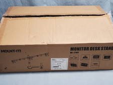 Mount-It Adjustable Triple Monitor Stand Black MI-2789 #A4 76 picture