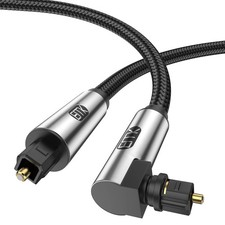 90 Degree Optical Cable 360 Degree Free-Rotating Fiber Optic Cable Toslink Male picture