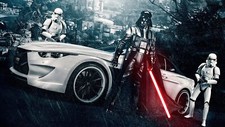 Cars stormtrooper bmw m6 by Desk Mat Stitched picture