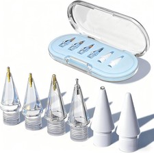 Pencil Tips 6 Pack Metal Replacement Tips Storage Case Precise Control picture