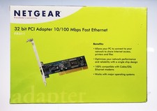 Netgear FA311 v2 Fast Ethernet PCI Adapter - NEW SEALED NOS Vintage LAN Card picture