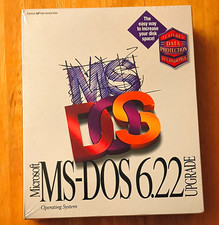 Microsoft MS-DOS 6.22 Upgrade Retail Operating System 3.5