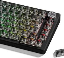 Shine through Keycaps Set,Pc Clear Keycaps Dark Grey picture